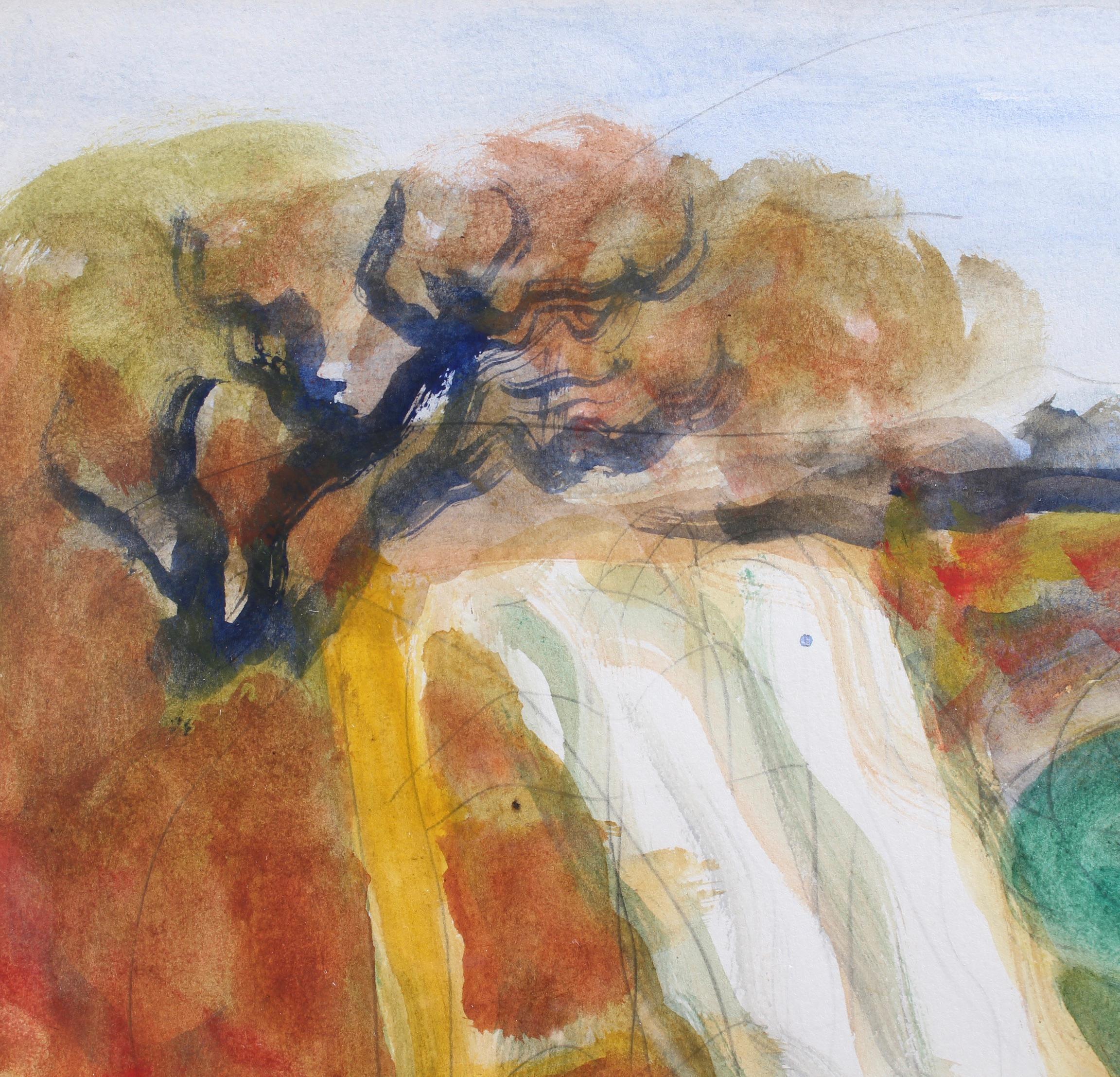 La terre - Marron Landscape Art par Maurice Savin