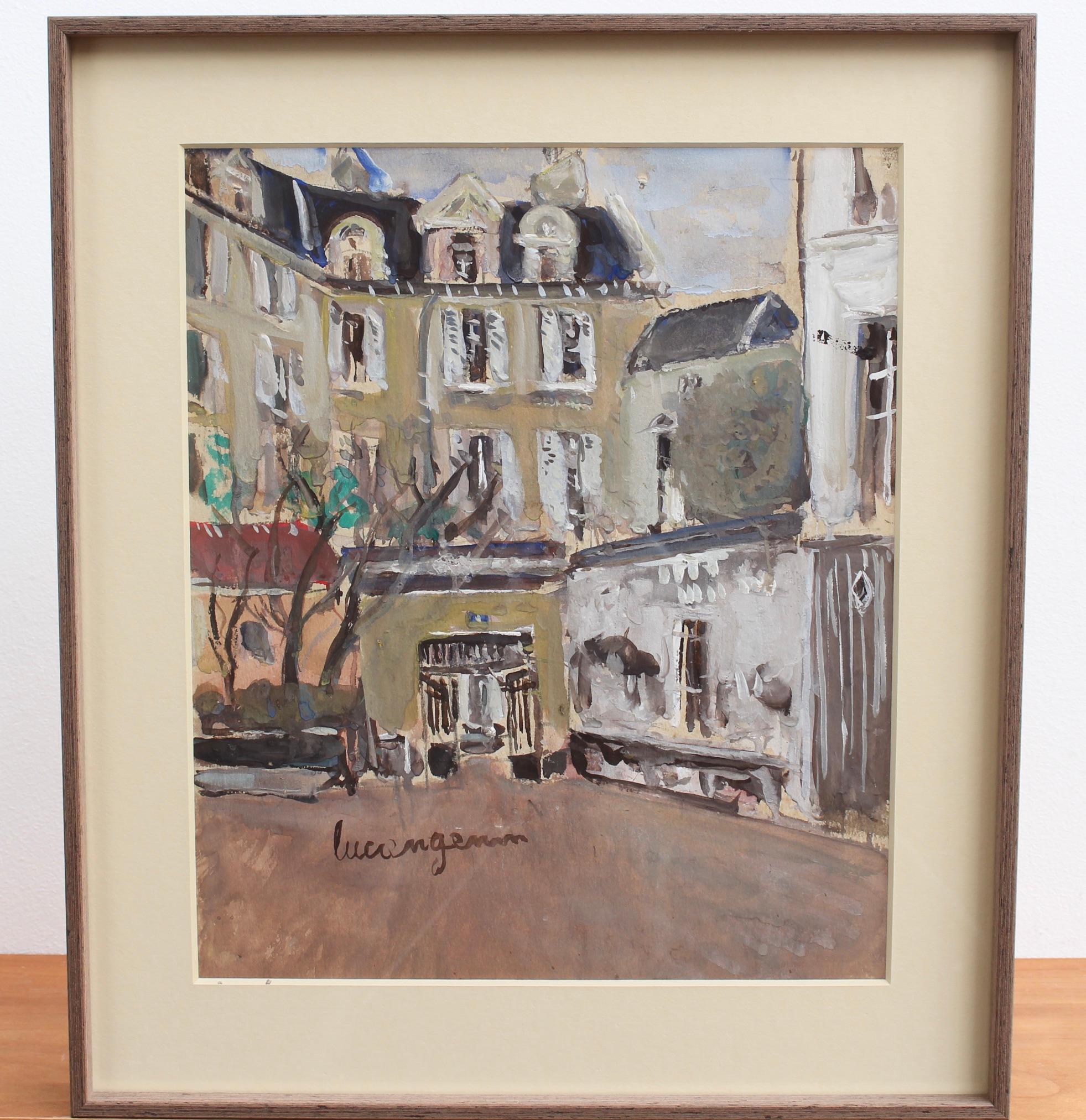 A View of Paris - Post-Impressionist Art by Lucien Génin