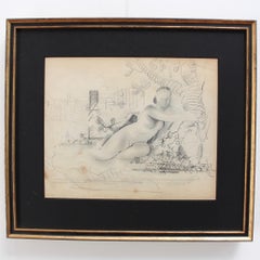 Reposing Nude and Tree