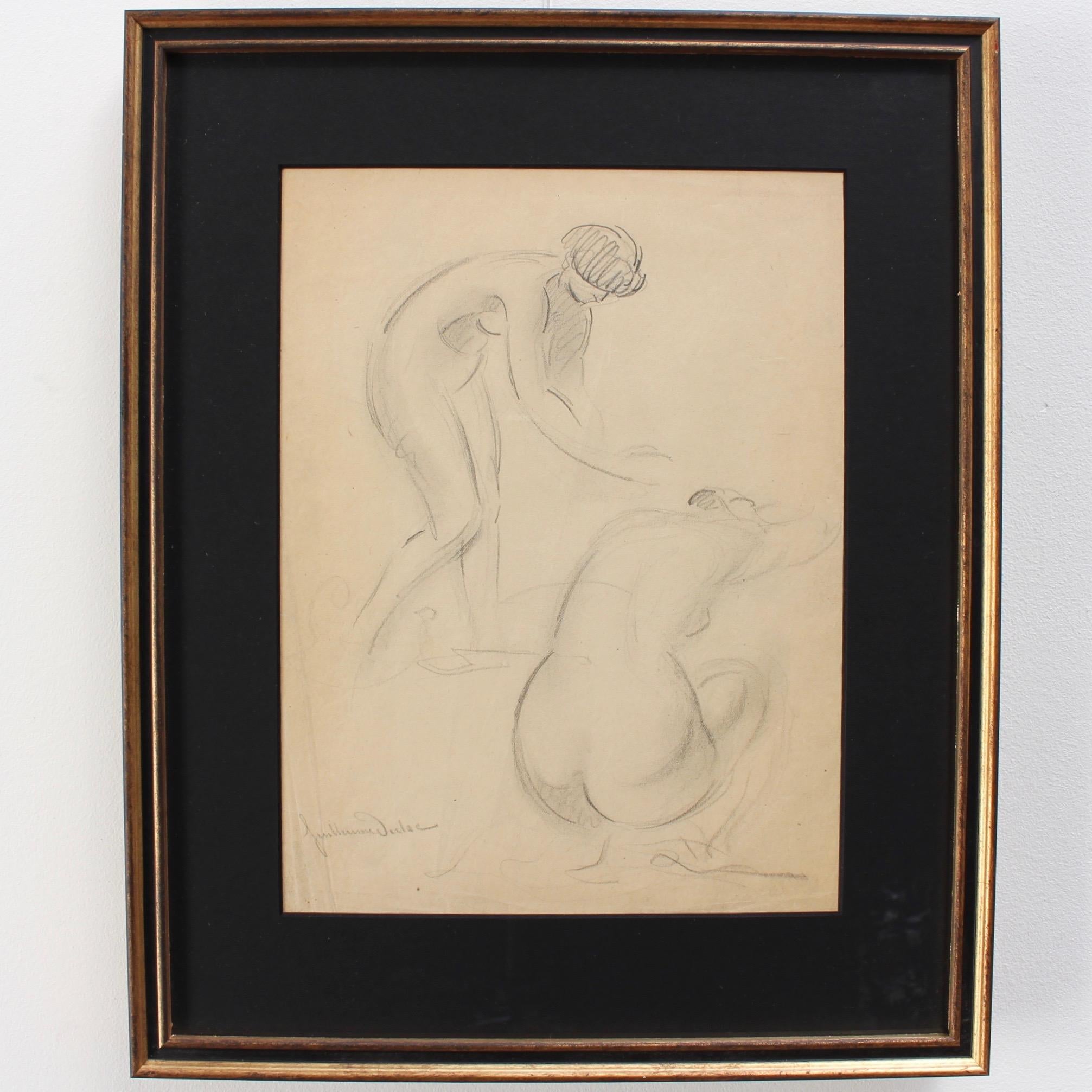 Deux nus en position de pose - Art de Guillaume Dulac