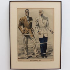 Vintage French Fashion Poster