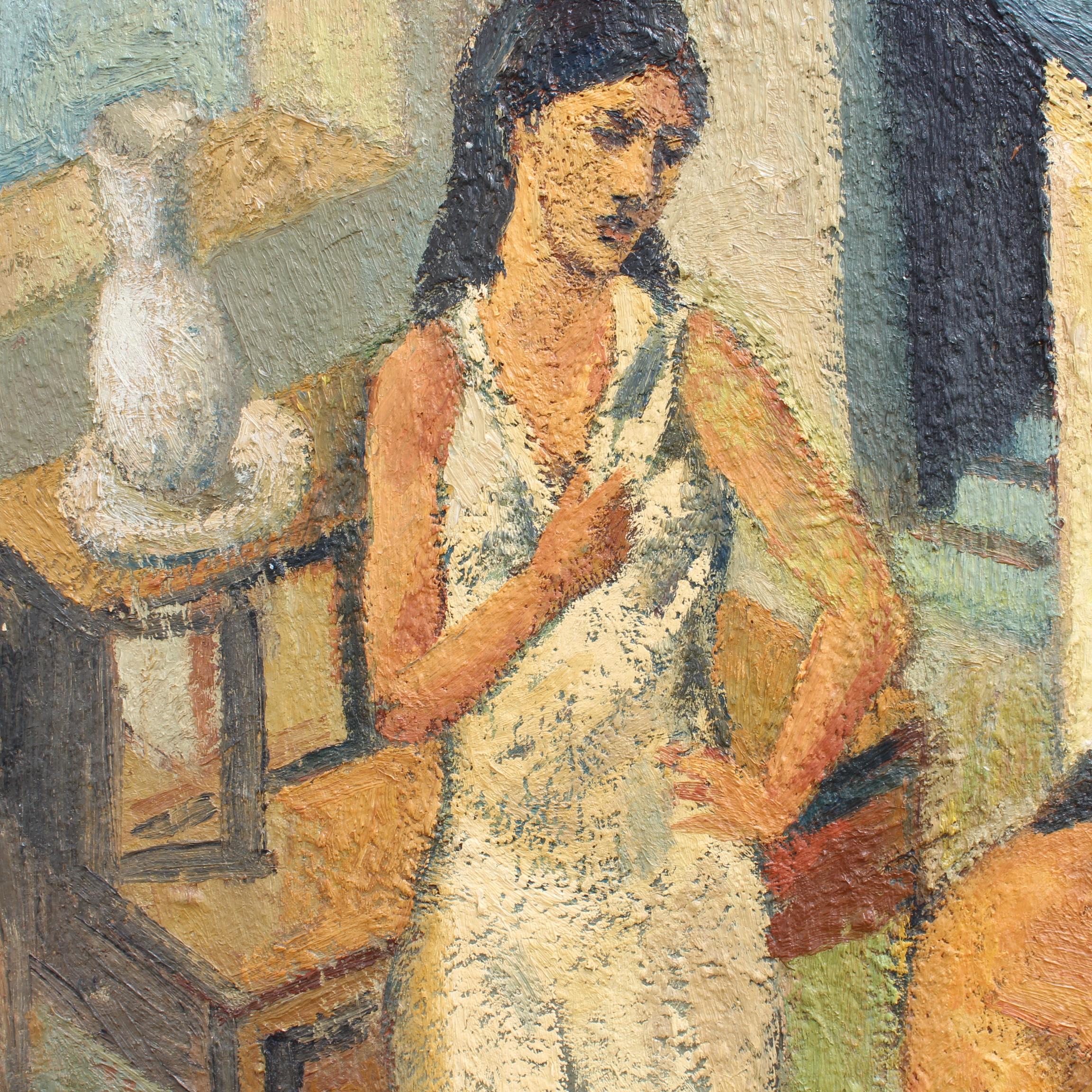Woman in Front of the Mirror For Sale 3