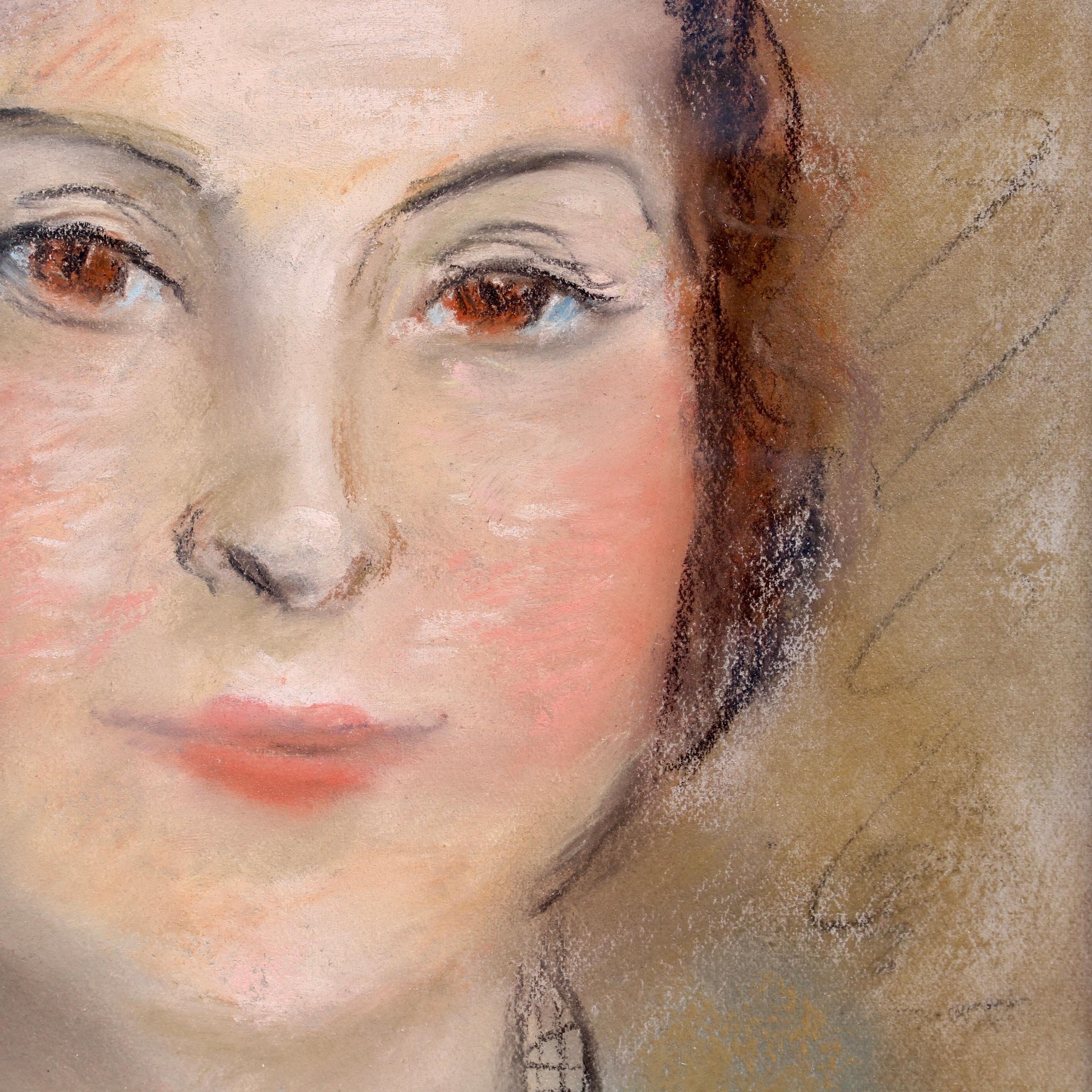 Portrait of Woman in Pearl Necklace 2
