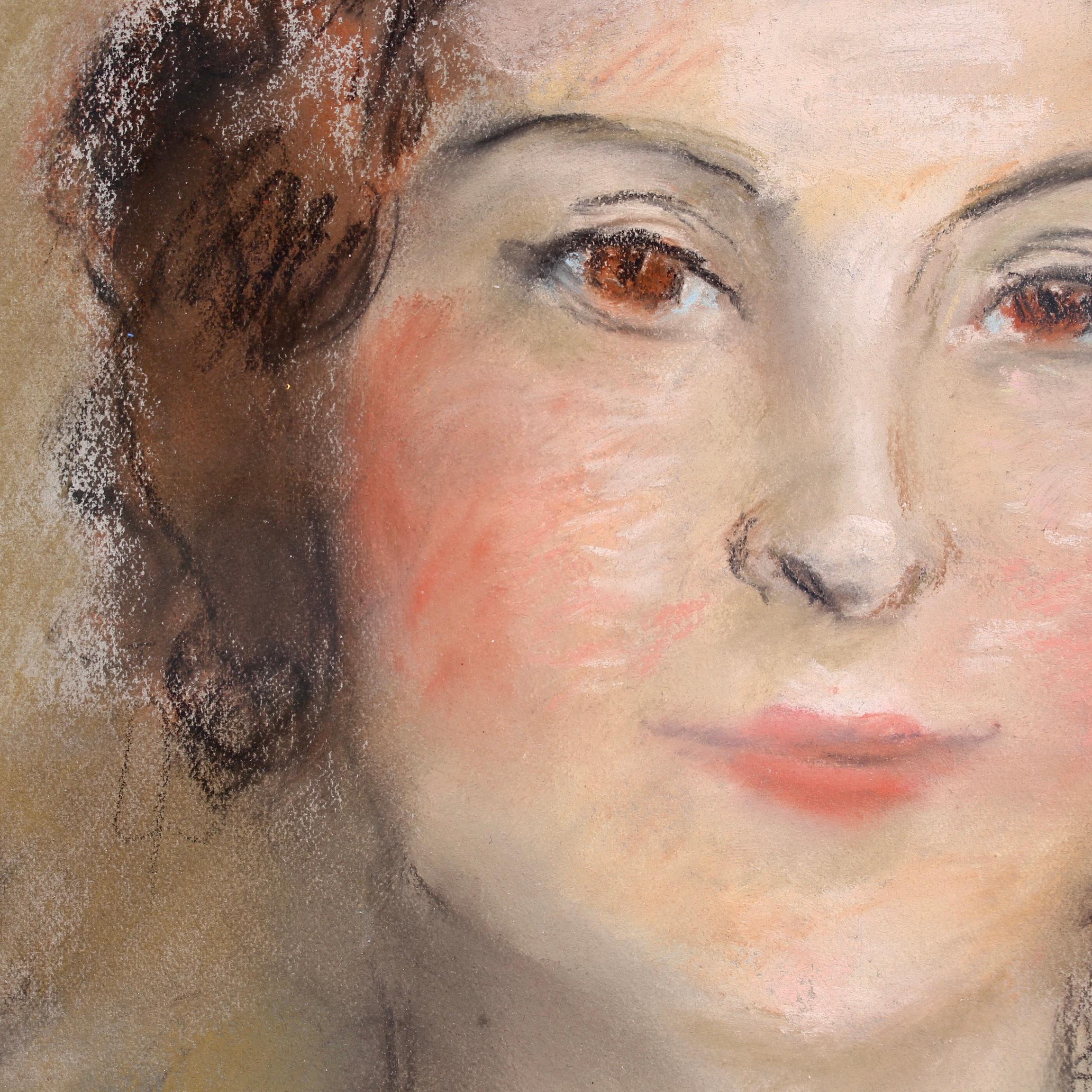 Portrait of Woman in Pearl Necklace 3