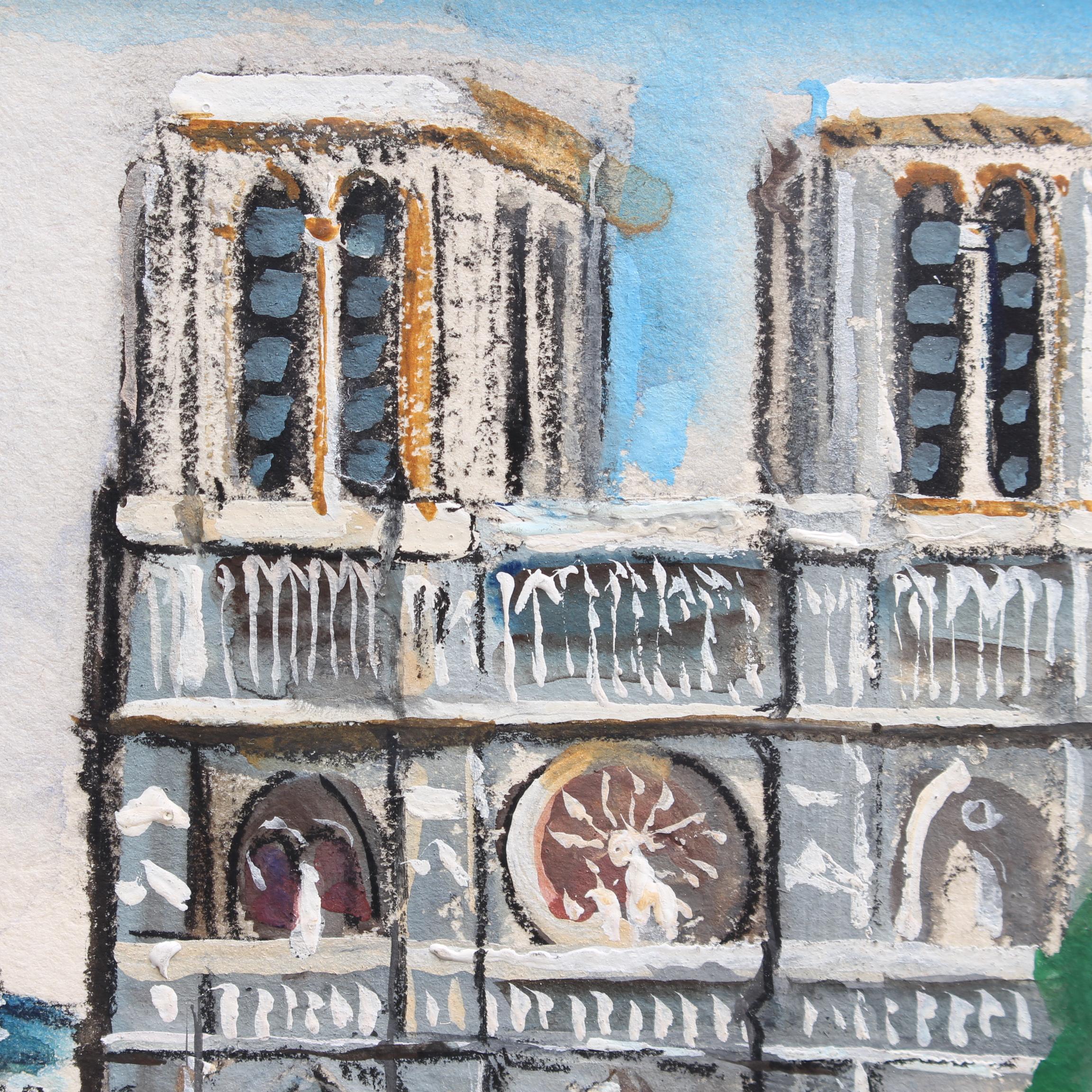 Notre Dame de Paris - Expressionist Art by Lucien Génin