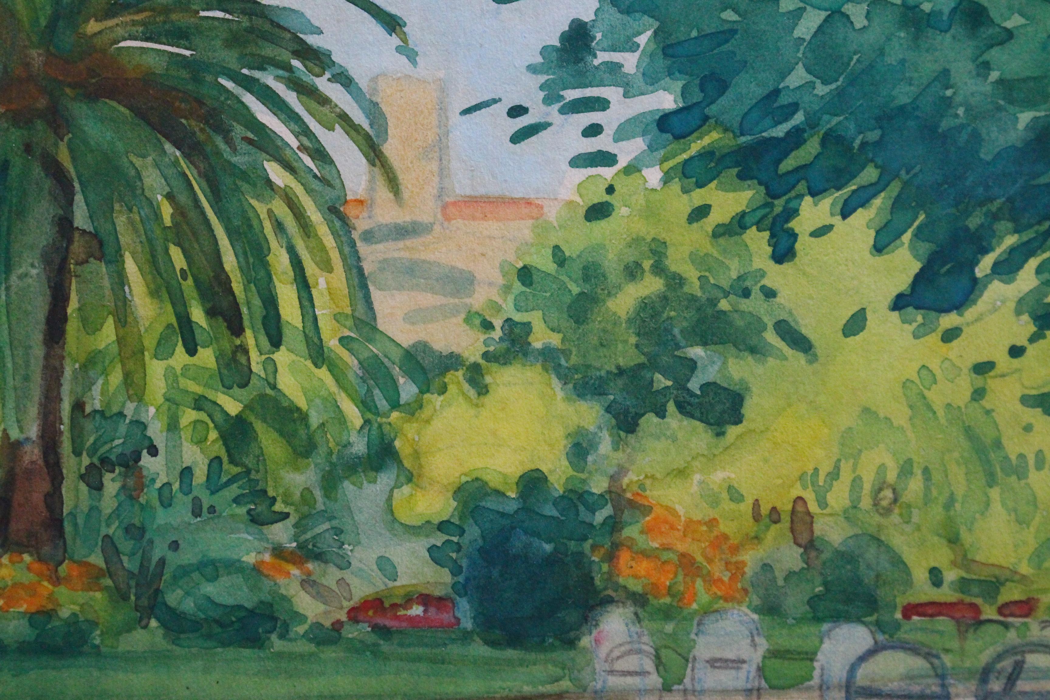 A View of the Park in Menton For Sale 7
