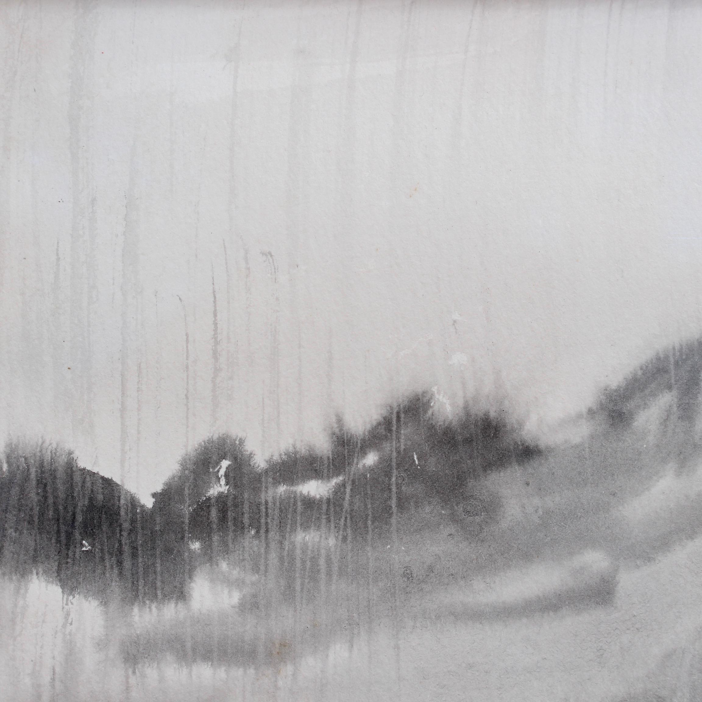 'Raining in Formosa on the Tamsui River' by Ran In-Ting (Lan Yinding, 藍蔭鼎) For Sale 1