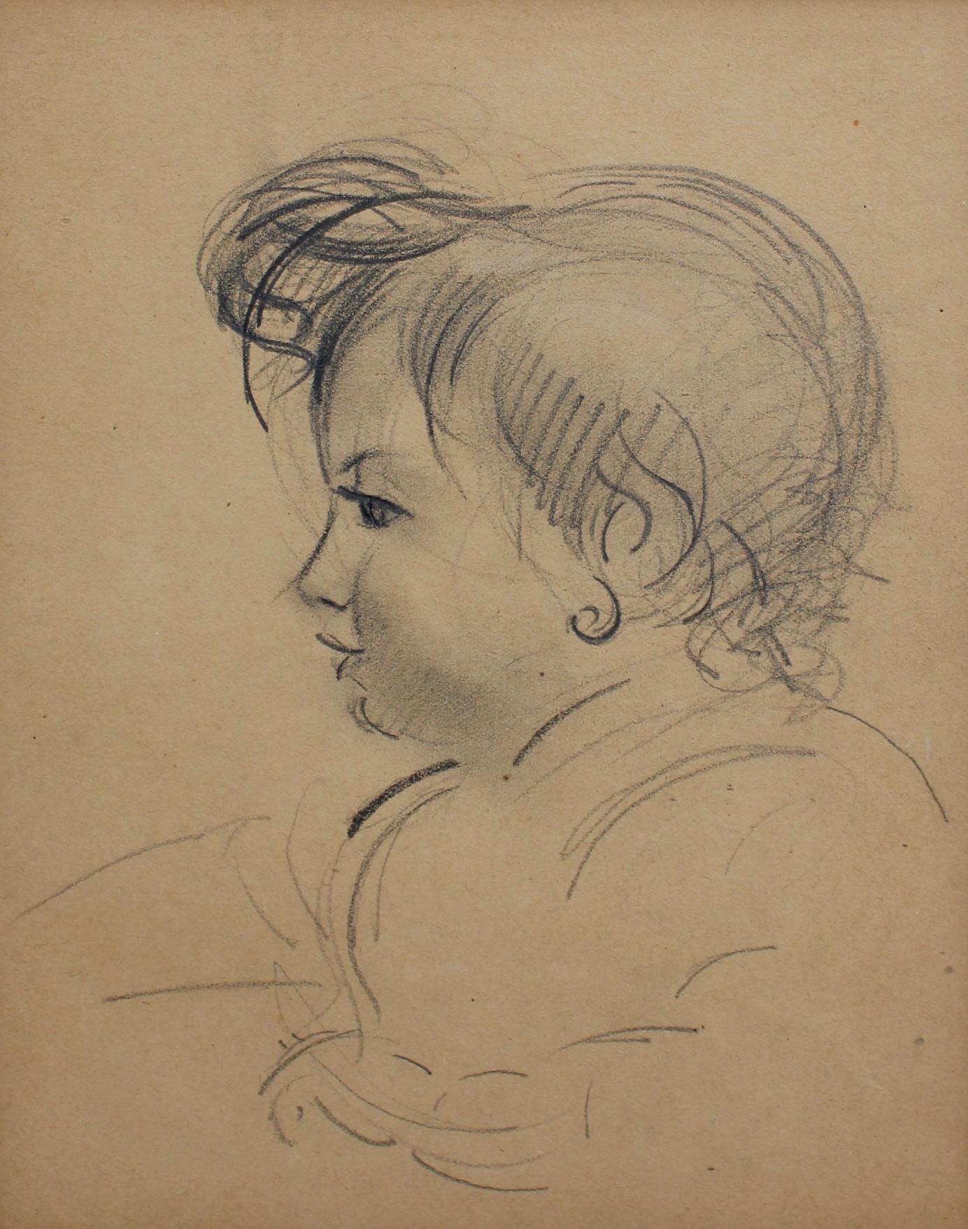 Guillaume Dulac Portrait – Porträt eines jungen Mädchens