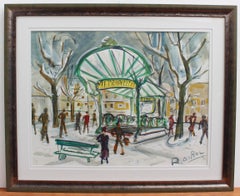Paris Metro Station Les Abesses Montmartre