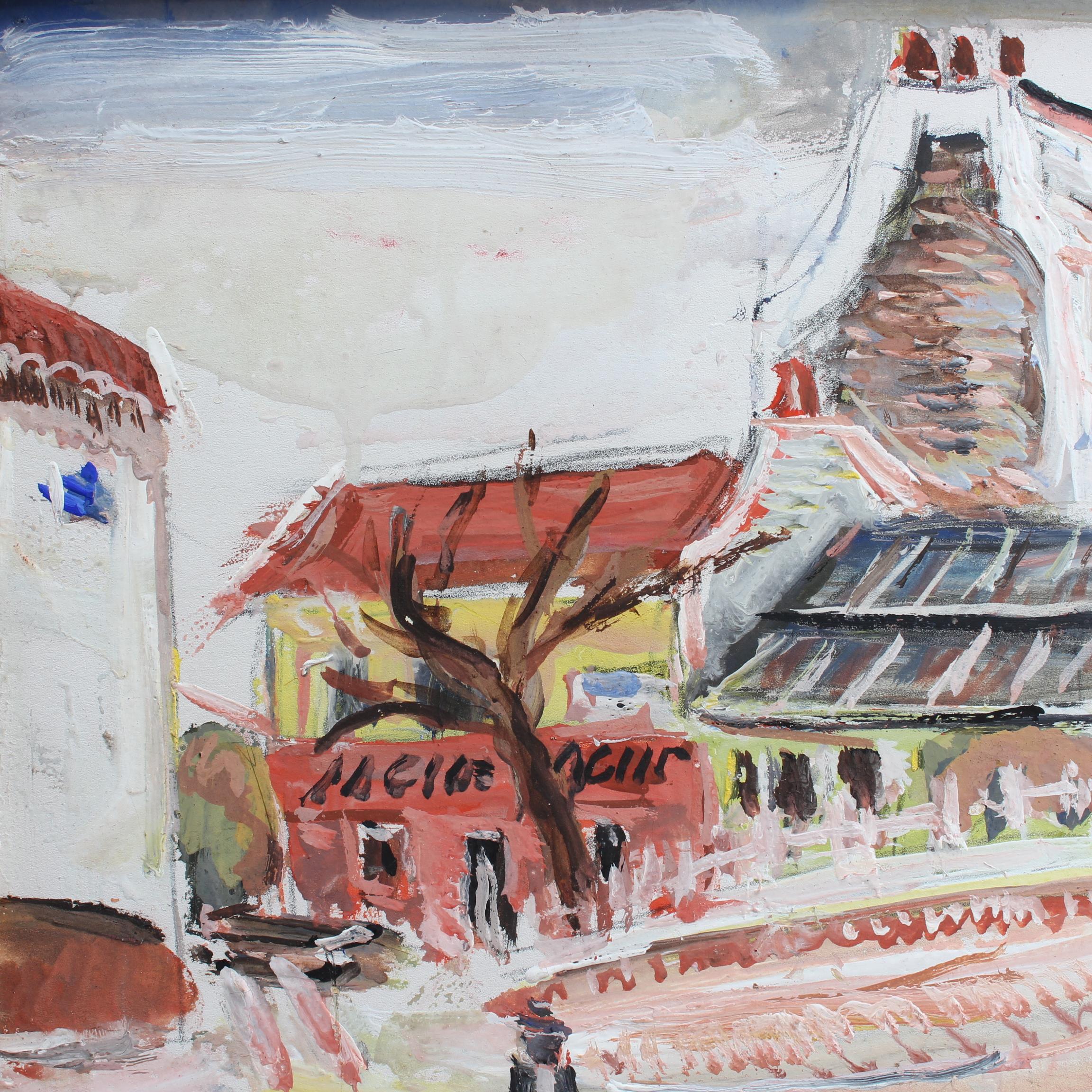 La Butte Montmartre Paris - Expressionist Art by Lucien Génin