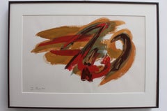 Composition orange et rouge