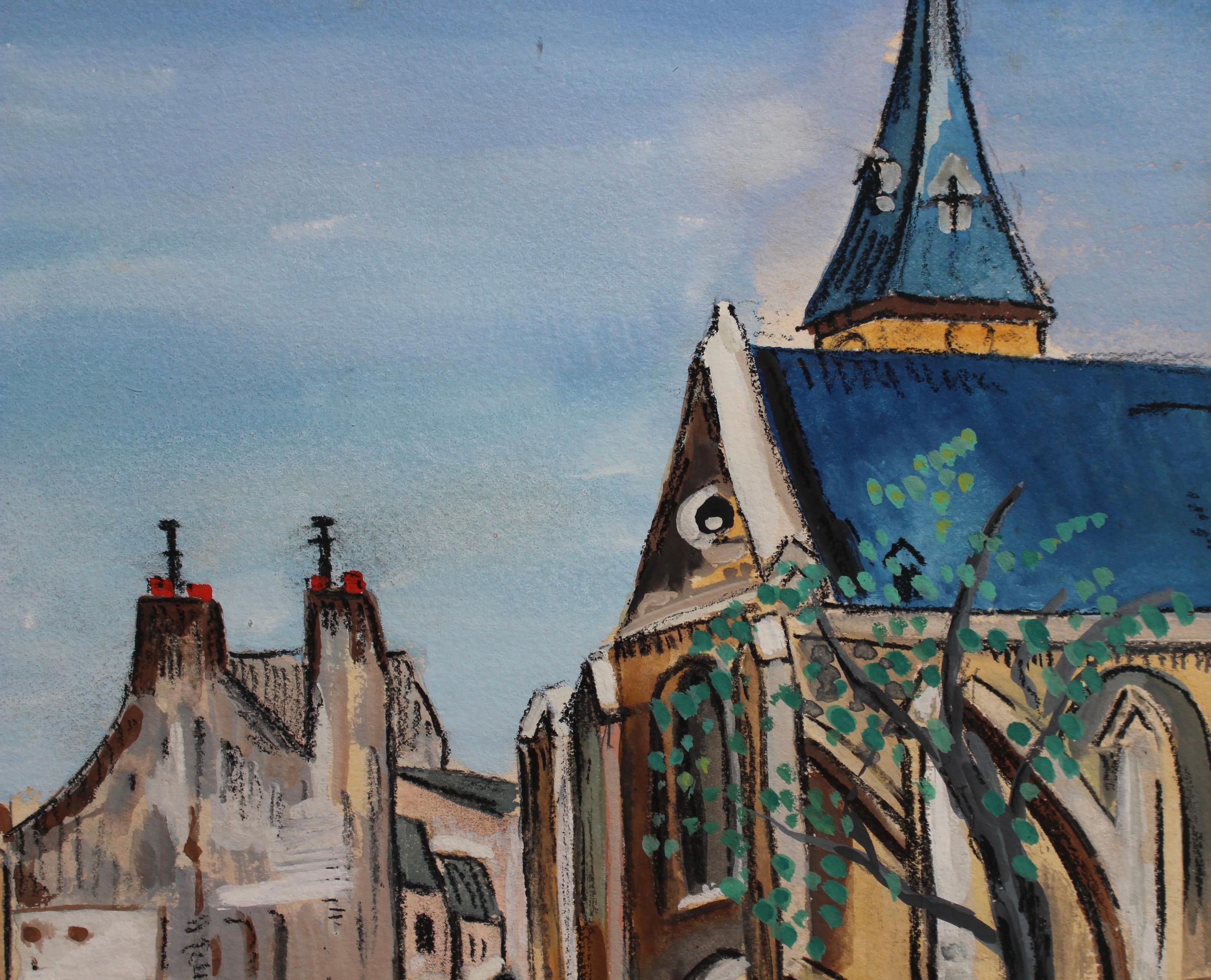 View of Saint-Médard Church Paris For Sale 1