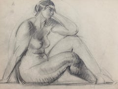 Portrait of Seated Nude