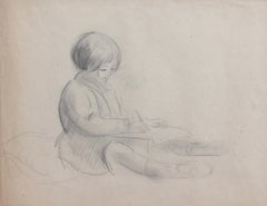 Portrait of a Young Girl Writing