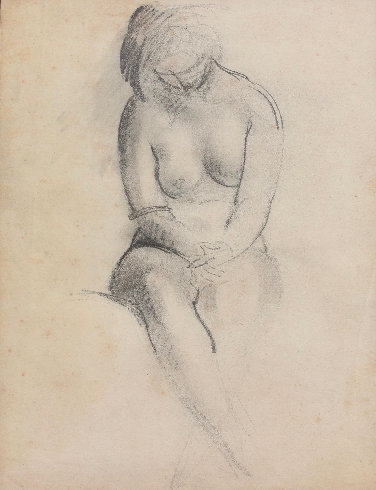 Nude de Guillaume Dulac - Desnudo sentado
