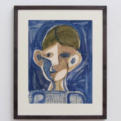 Porträt eines Jungen in Blau