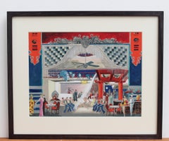 'Cabaret in an Asian Banquet Hall', French School