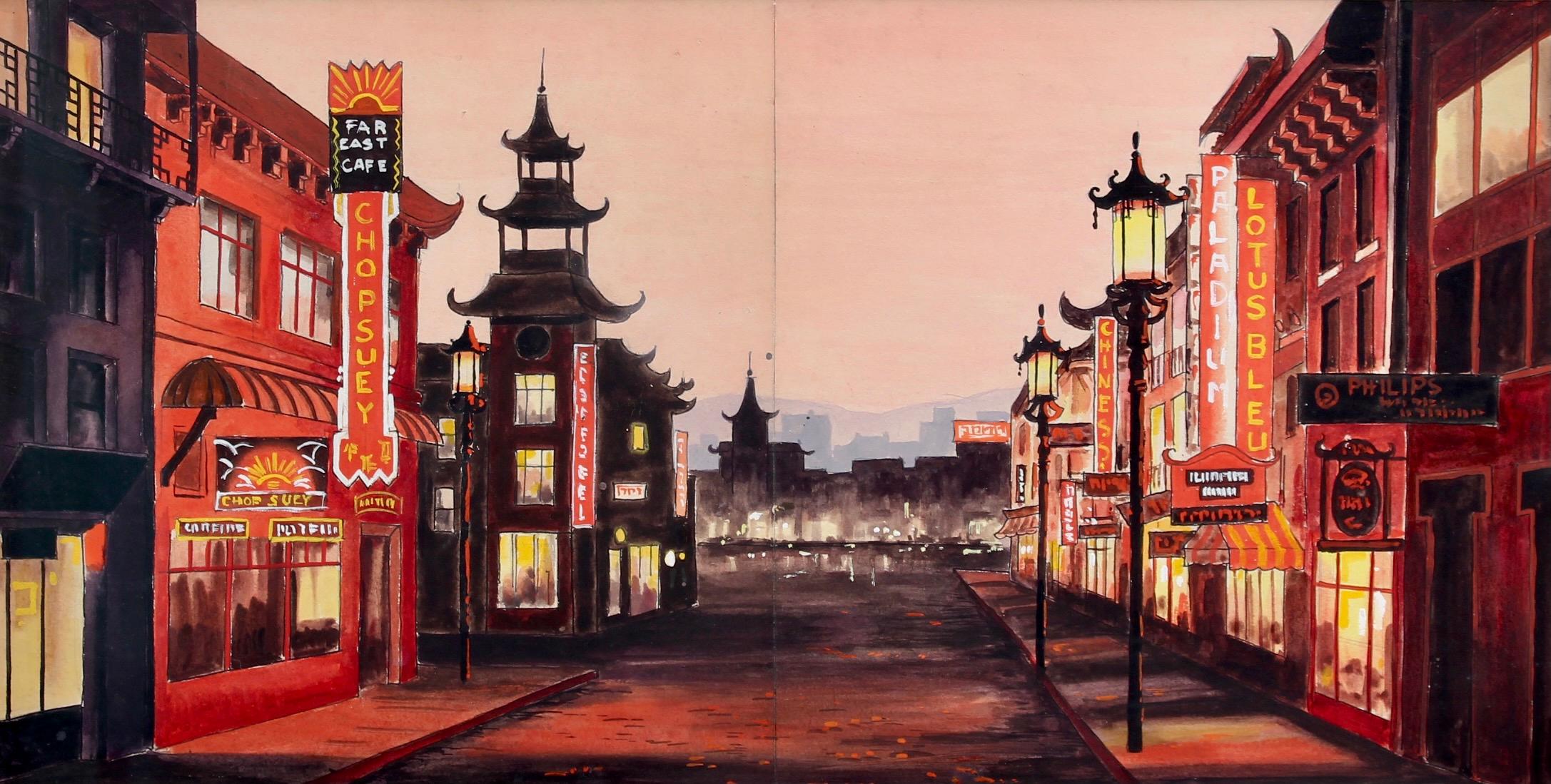 Chinatown San Francisco al atardecer