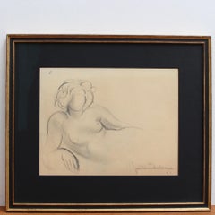 Boceto de desnudo reclinado