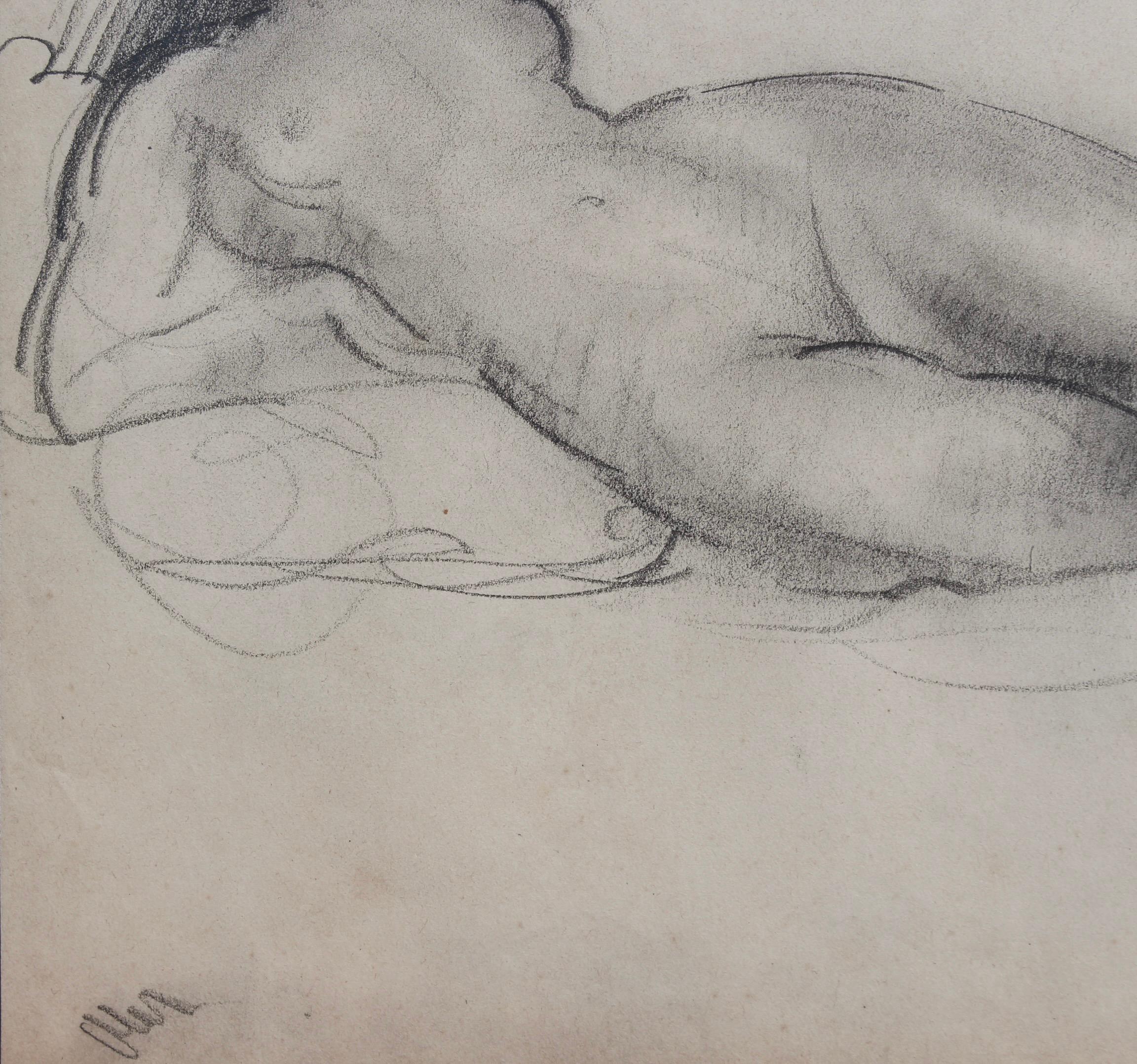 Portrait of Reclining Nude For Sale 7