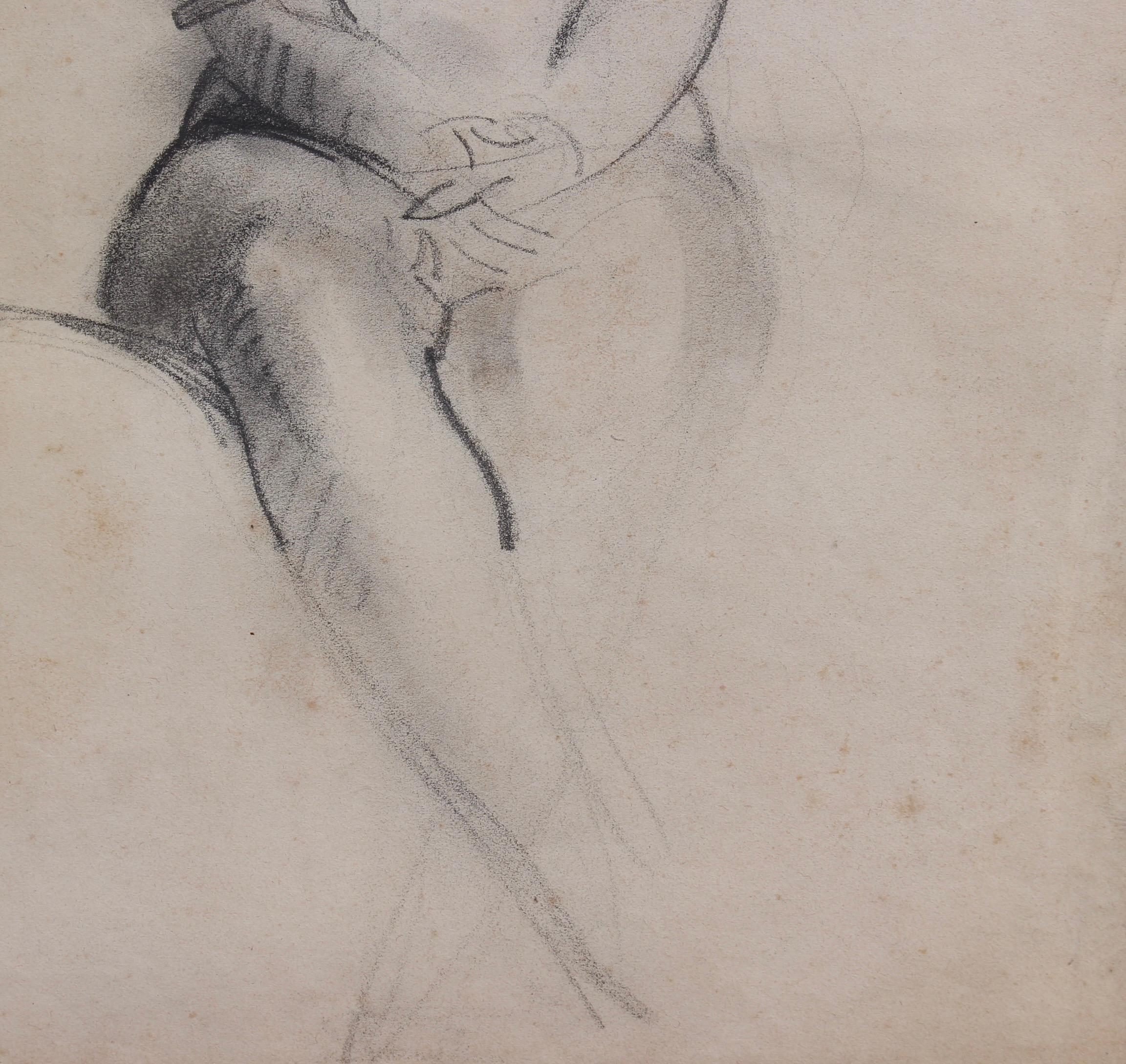 Desnudo sentado 2