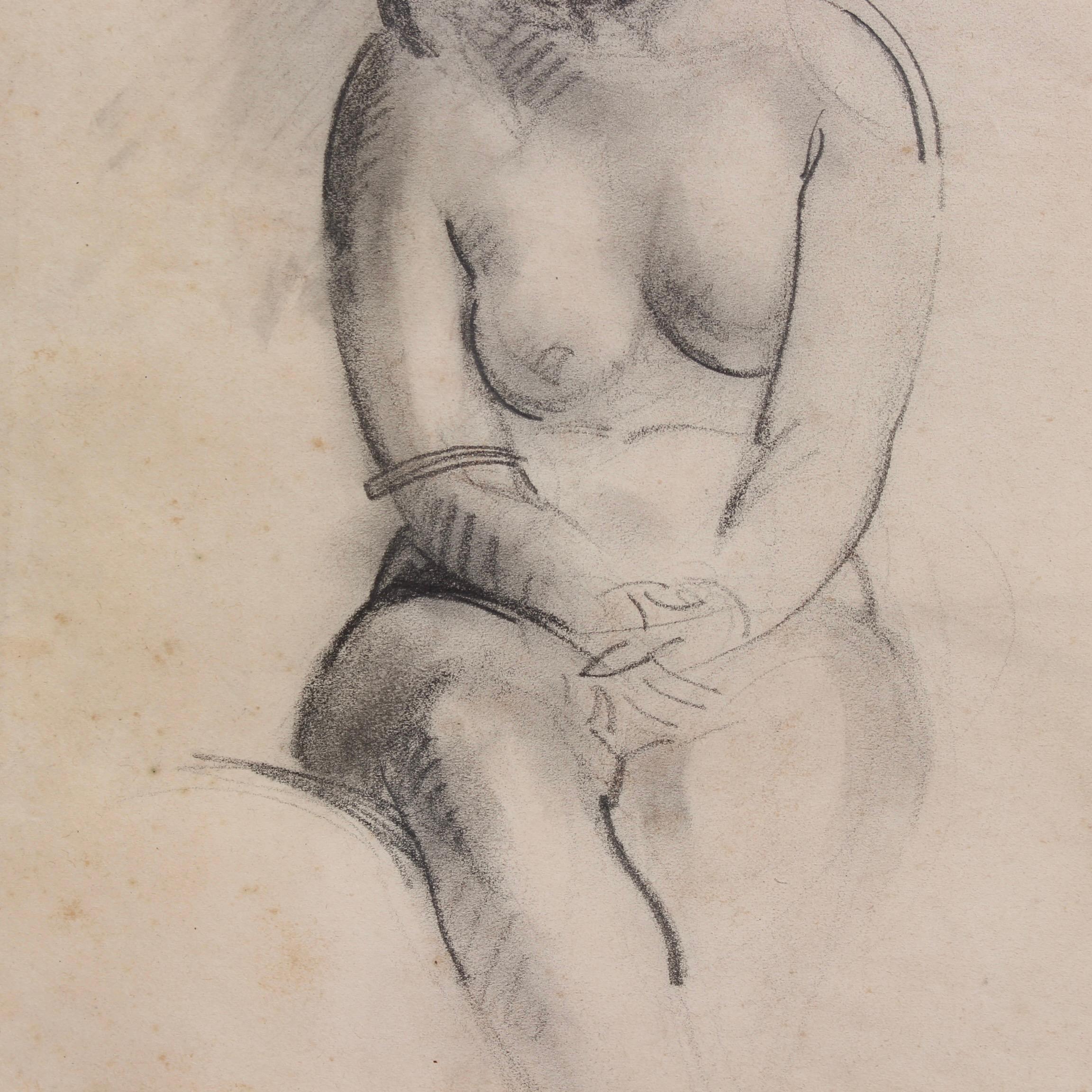 Desnudo sentado 3