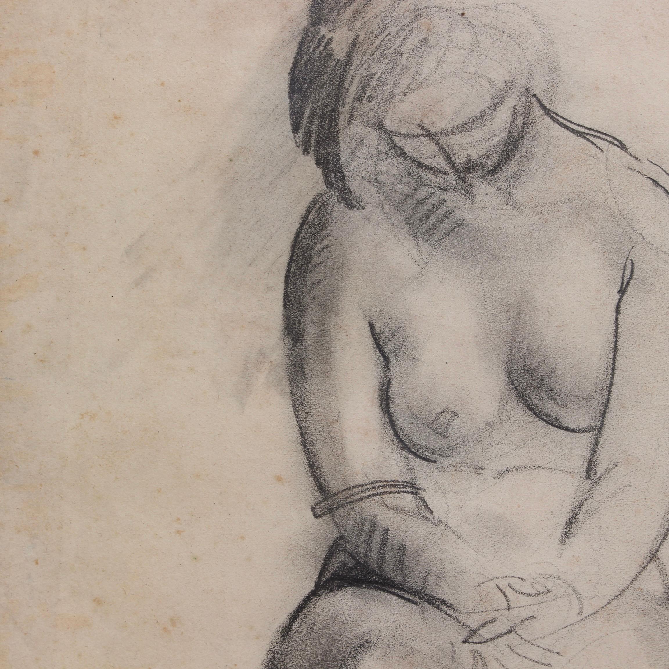 Desnudo sentado 4