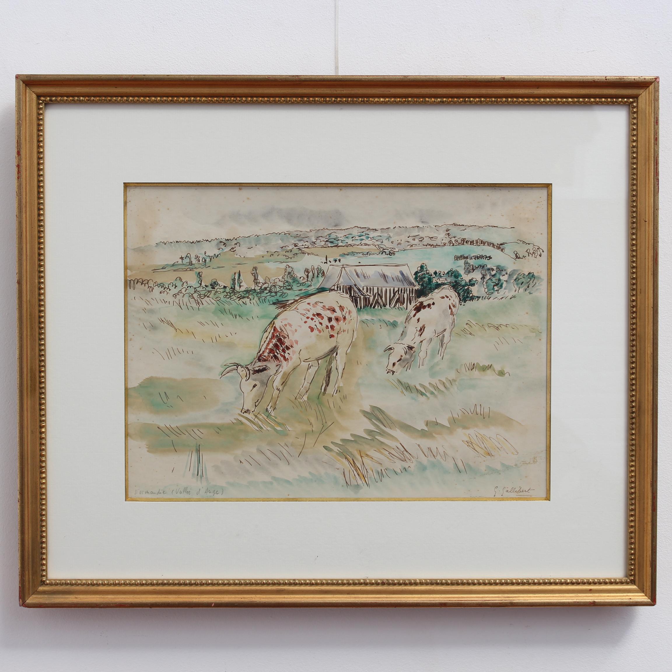 Genevieve Gallibert - Grazing Cattle in Normandy For Sale at 1stDibs