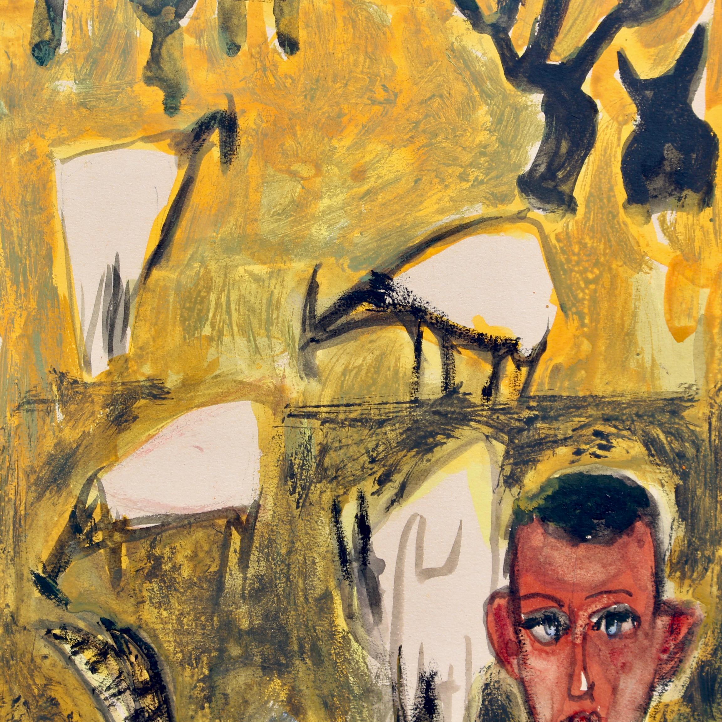 Landscape with Man and Goats For Sale 2