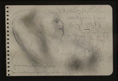 Sketch Portrait of a Reclining Woman