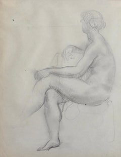 Portrait of Seated Nude
