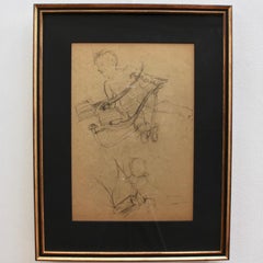 Series of Four Studies by Antoine Calbet (circa 1920s)