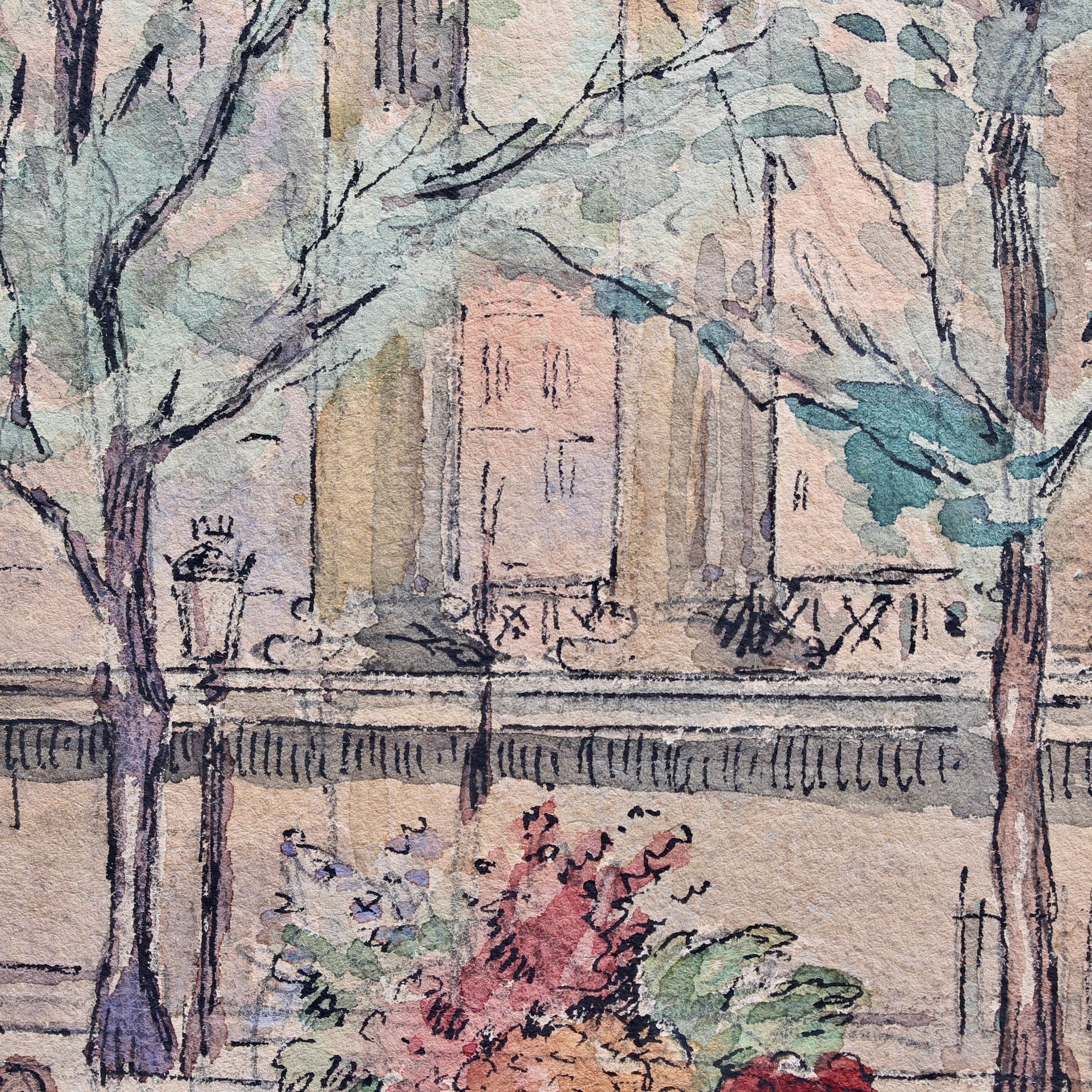 Flower Seller, Place de la Madeleine - Paris 1890s 5
