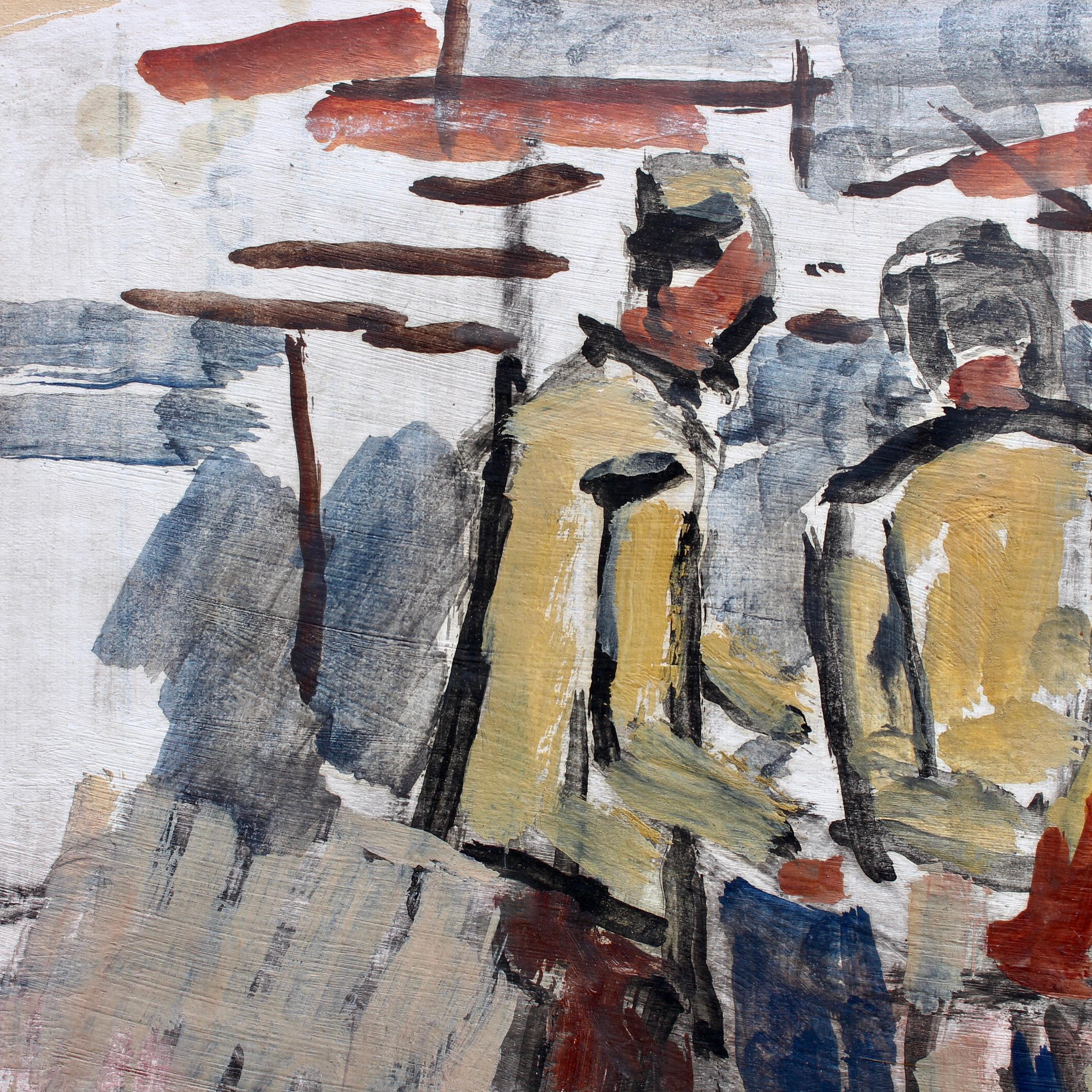 'Men in the Port of Nice', gouache on paper, by Alfred Salvignol (1962). The Port of Nice is one of the key hubs of Nice and, in fact, of the entire French Riviera, standing out as one of the main harbours for the boats which sail across the