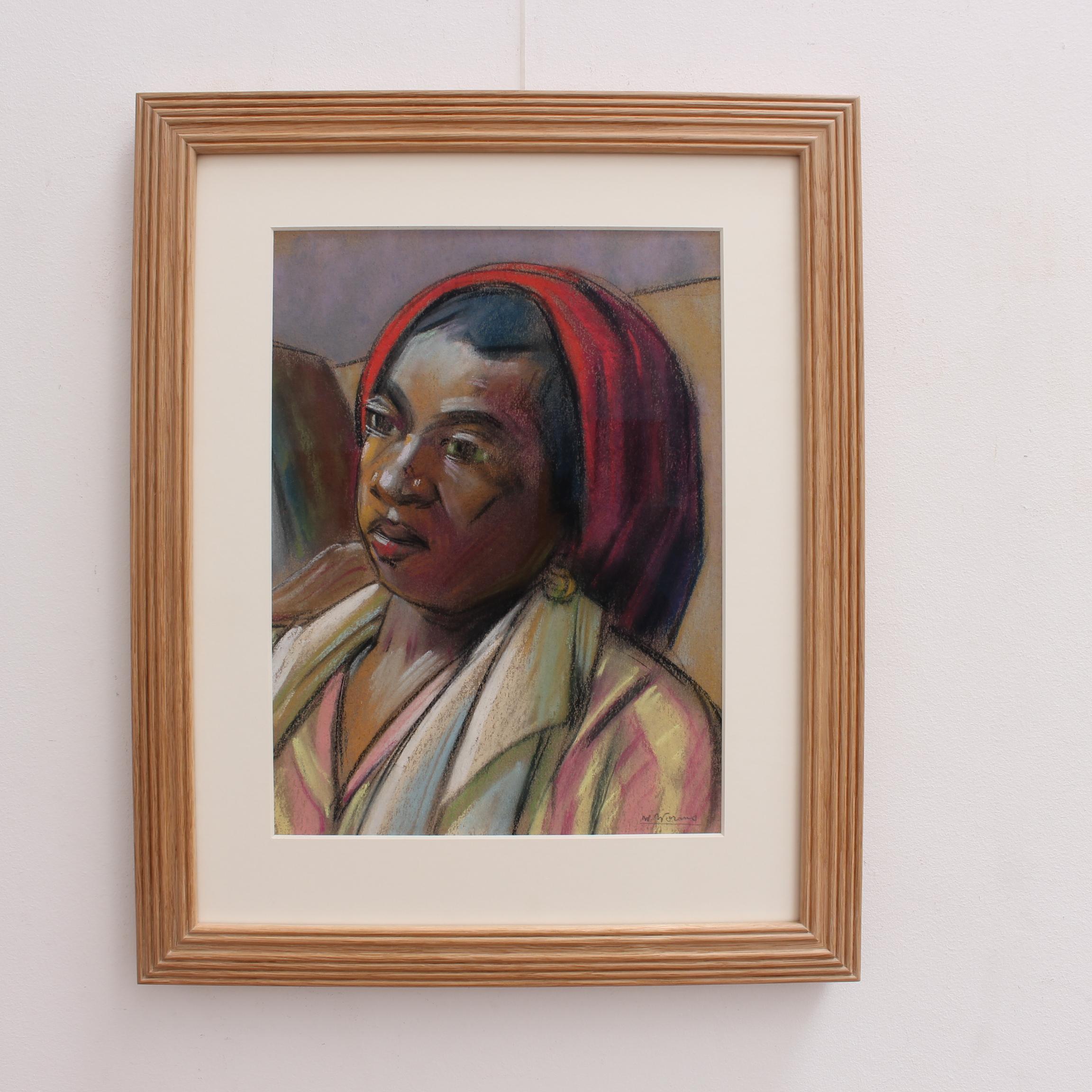 « The Red Headdress » (La coiffe rouge) de W. Worms - Art de Unknown
