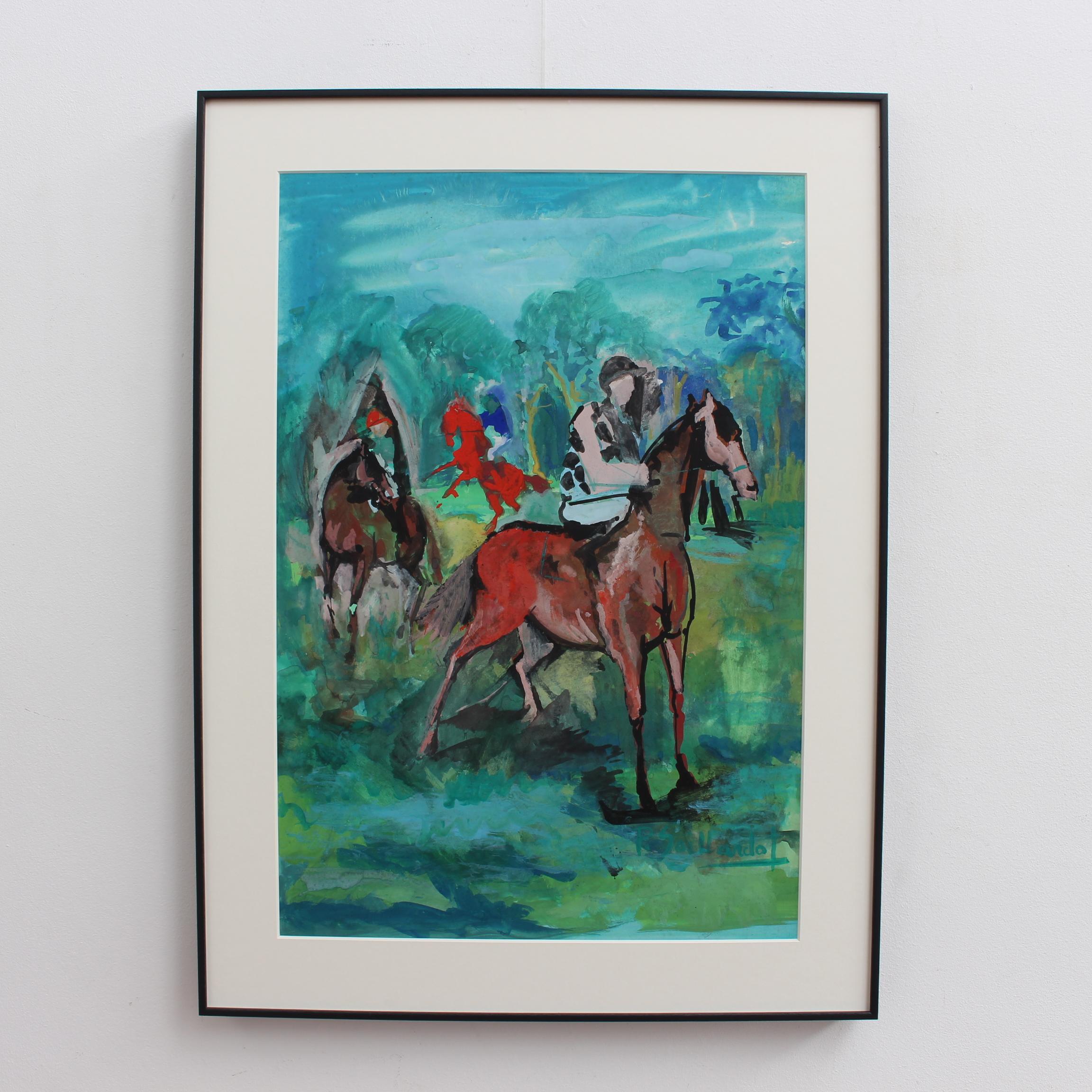The Racing Horses - Art by Pierre Gaillardot 