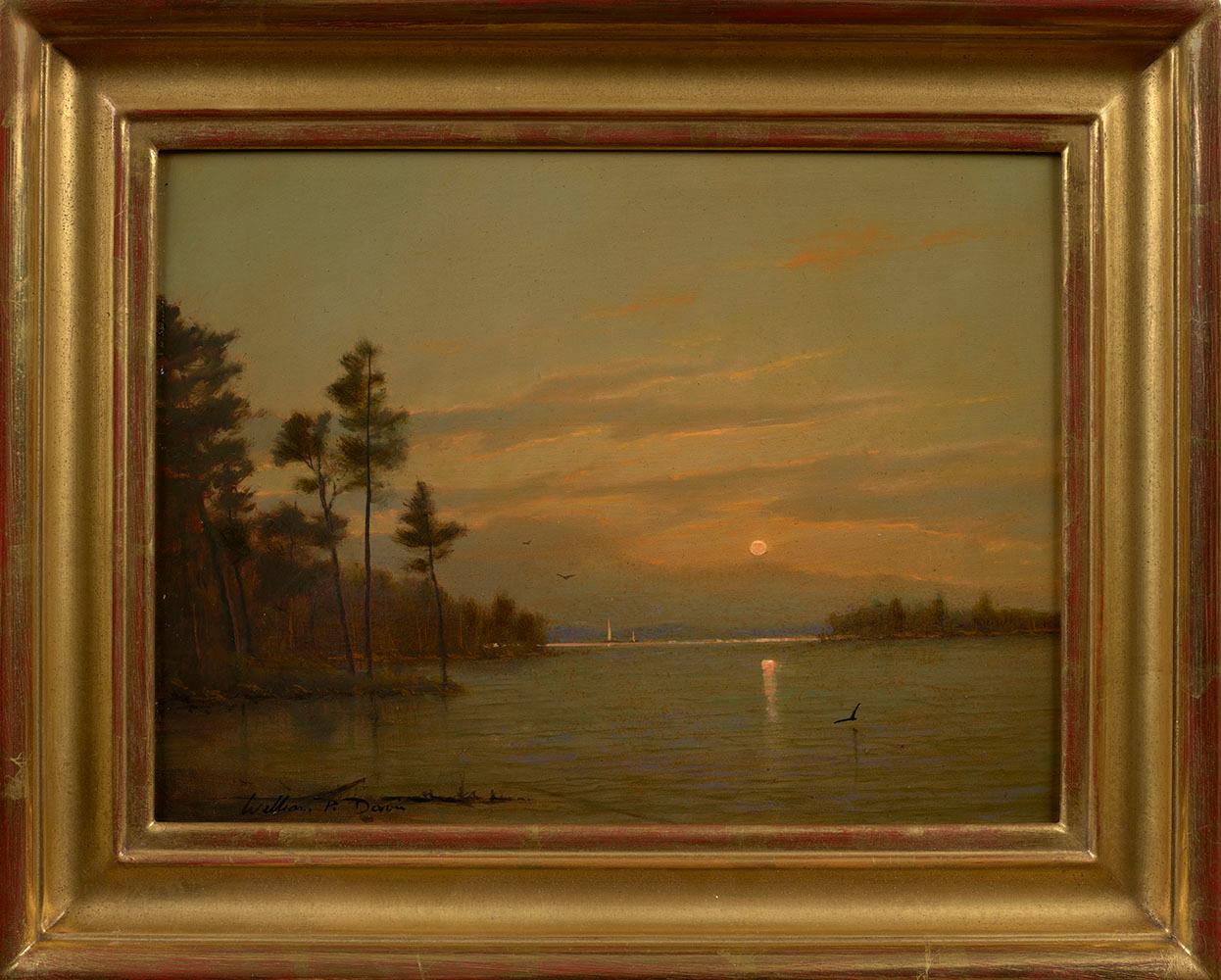 Inlet Sunset, 2019 - Painting by William Davis, Jr.
