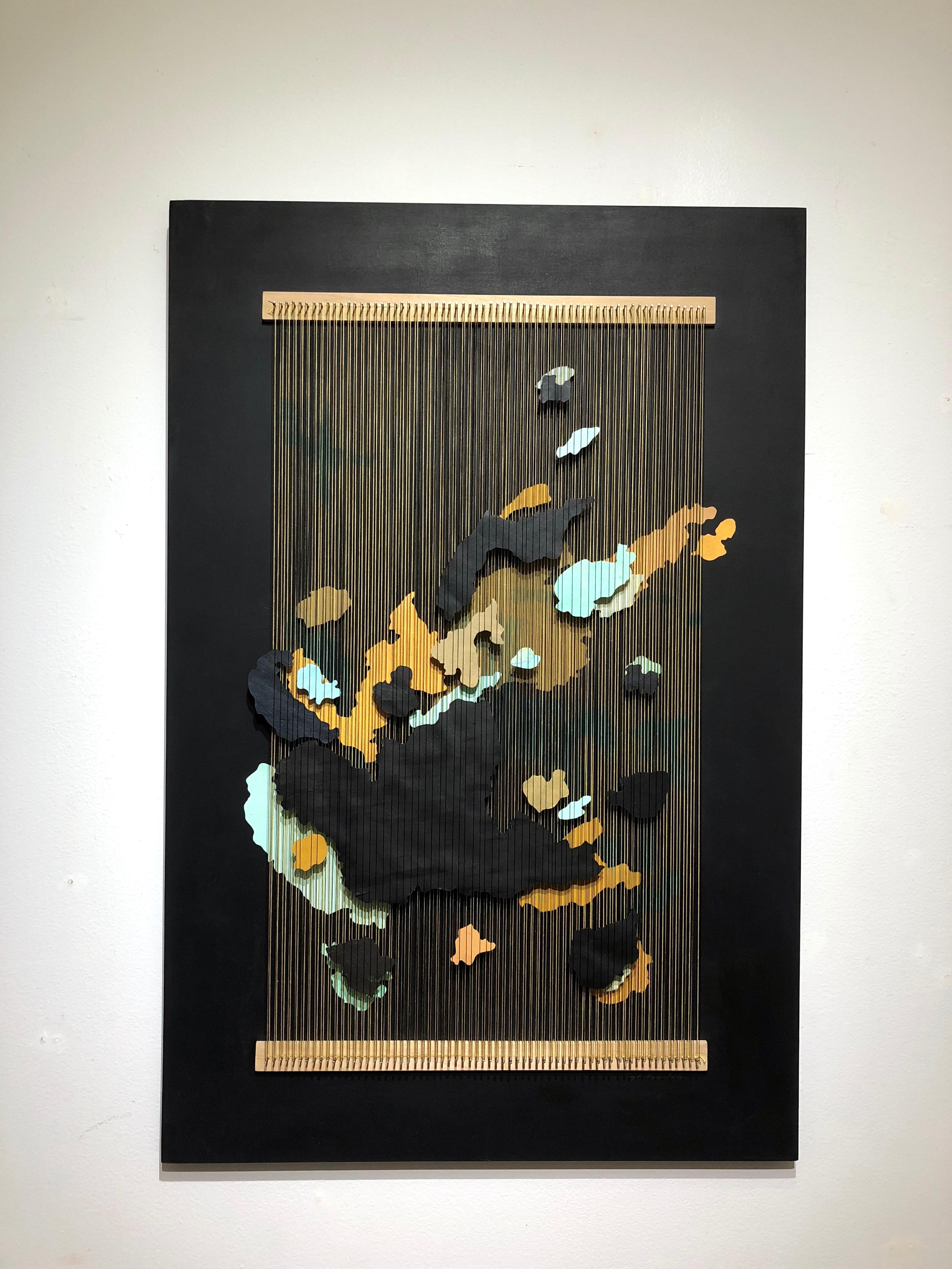 Slope - Art Deco Mixed Media Art by Tegan Brozyna Roberts