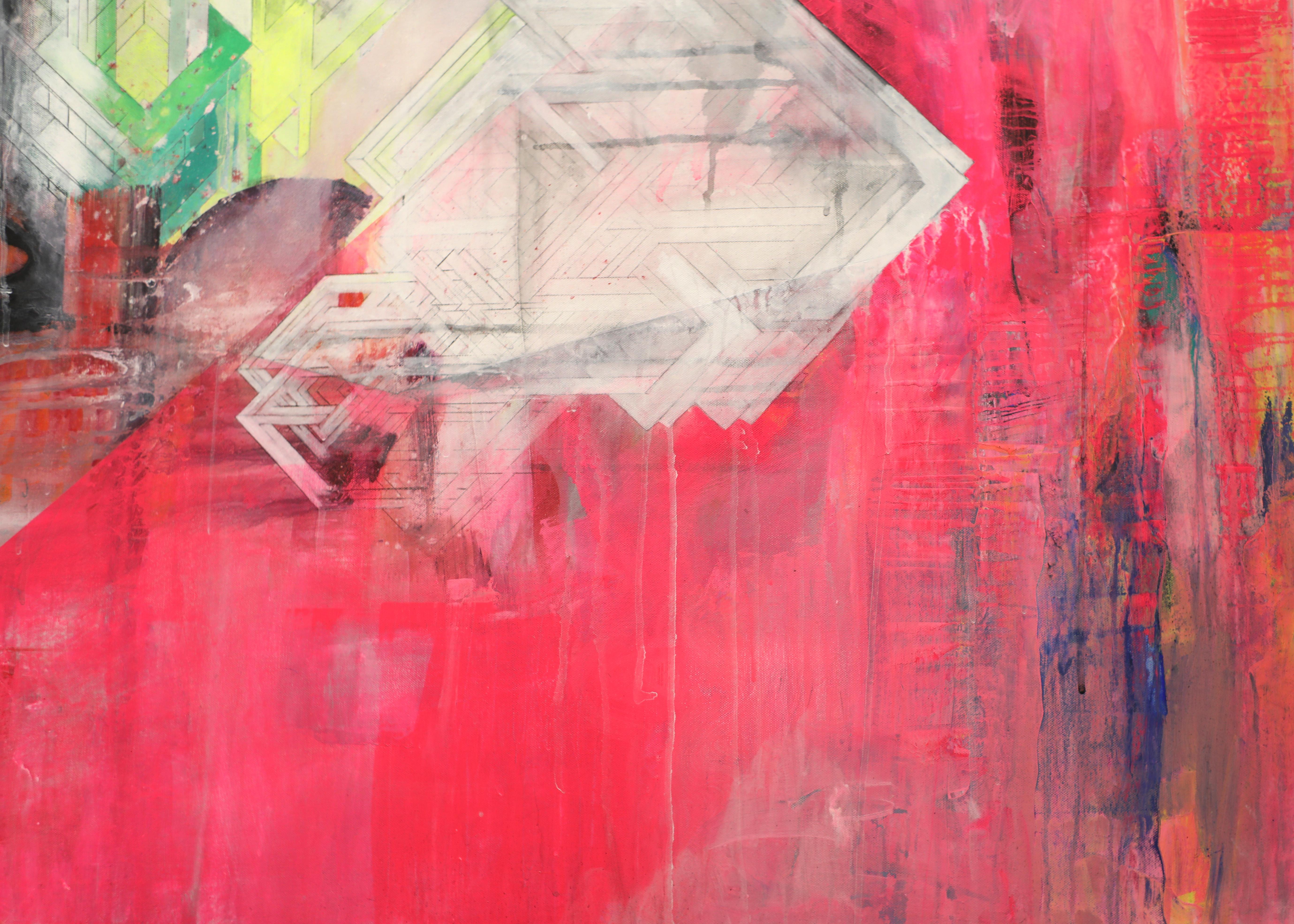 Untitled (Pink), Landscape Painting, von Millie Benson