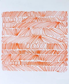 Abrey Penny (1917-2000) Abstract Drawing, Marker on Paper, Signed & Dated 71