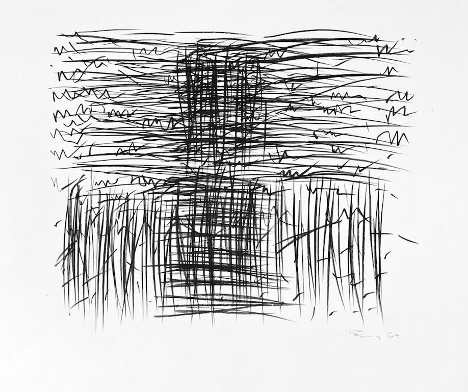 Aubrey Penny (1917 - 2000)  Dessin abstrait, marqueur sur papier. Signé et daté 64, en bas à droite

Intitulé : 