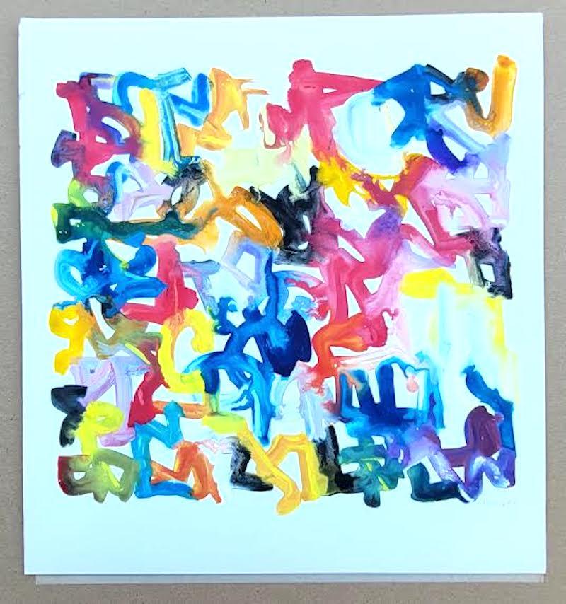 Aubrey Penny Abstract Watercolor - Biological Structure Series, Signed and Dated
