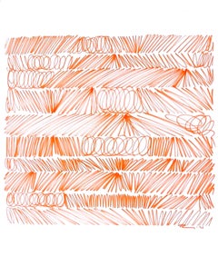 American (1917-2000) Abstract Drawing, Marker on Paper, Signed & Dated