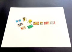 Collage, Série Mind-Line, Série Stamp. Signé et daté