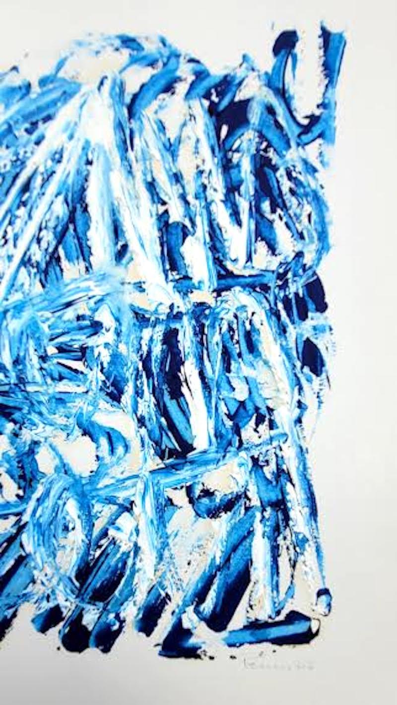 Aquarelle abstraite Aubrey Penny - Série de structures biologiques signée et datée en vente 3