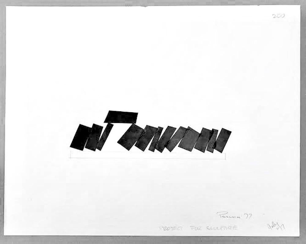 Collage - Serie Stone Henge - Firmado y fechado - Art de Aubrey Penny