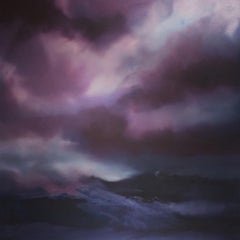 Beginnings, original purple seascape painting