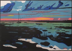 Blackeney Marshes, limited edition print, uk, beach scenes, NORFOLK PRINT