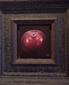 Purple Plum, Dani Humberstone, original painting, Fruit, Purple, still life