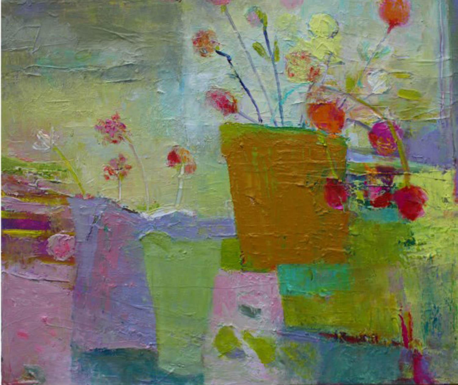 Teresa Pemberton Abstract Painting - Perfect Arrangement 